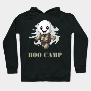 Boo Camp Ghost Halloween Army Funny Meme Hoodie